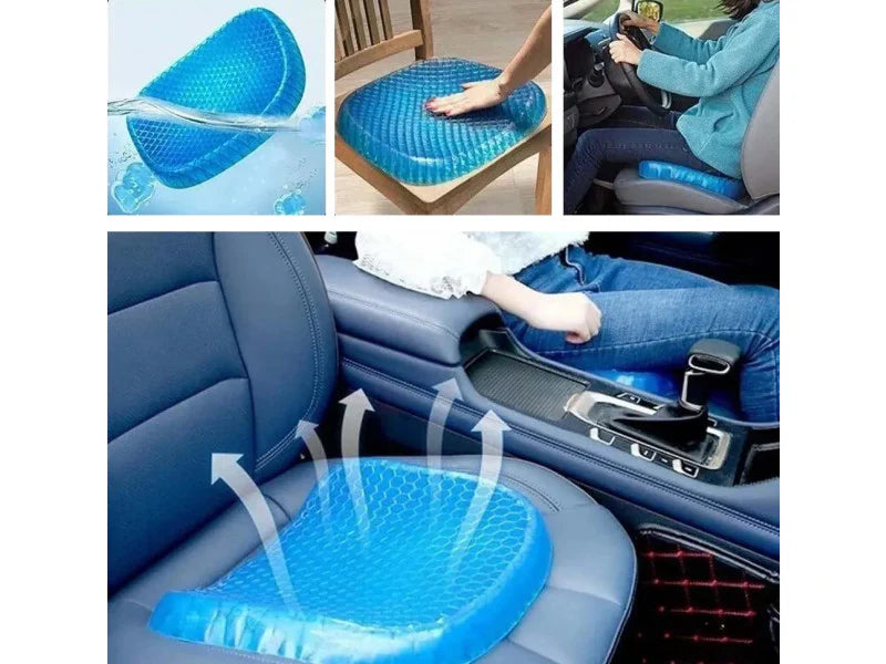 Cojín de Gel Antideslizante – Transforma cualquier silla en un asiento cómodo.
