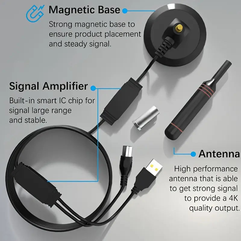 Antena TDT 30 dB – TV digital gratis y señal potente