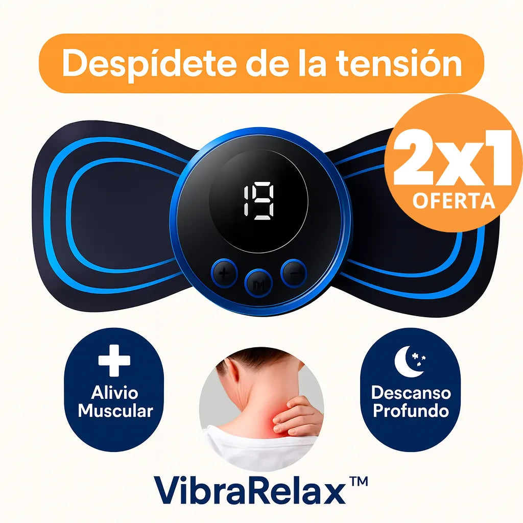 2x1 Mini Liberador de Tension VibraRelax™ – Alivio muscular y descanso profundo.