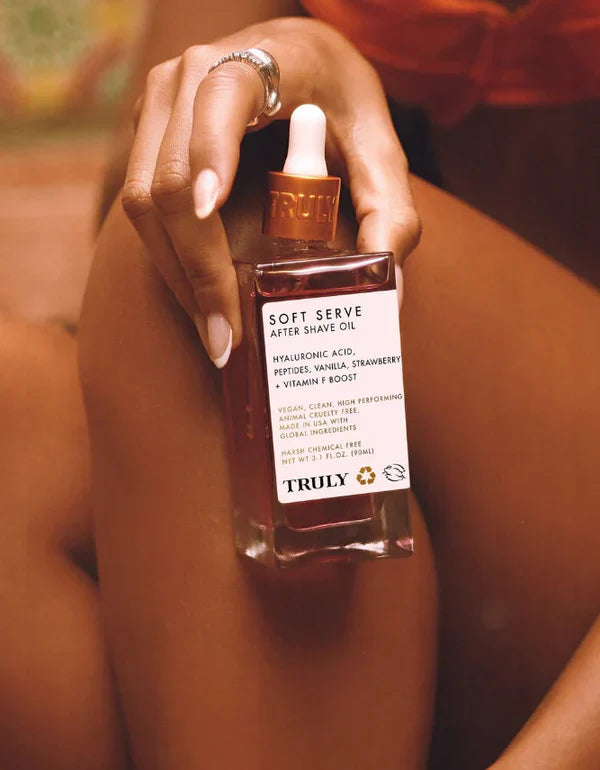 Aceite Natural Truly 🌸 - Cuidado Post-Afeitado con Jojoba y Onagra.