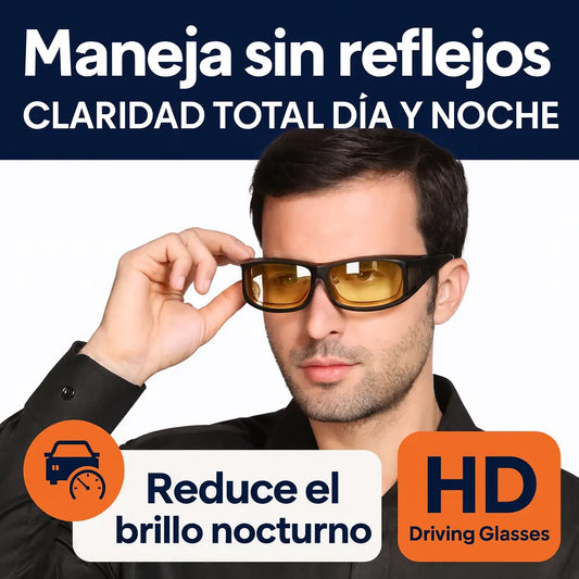 Gafas HD Nocturnas + Gafas de Sol 2×1: Conduce con claridad día y noche