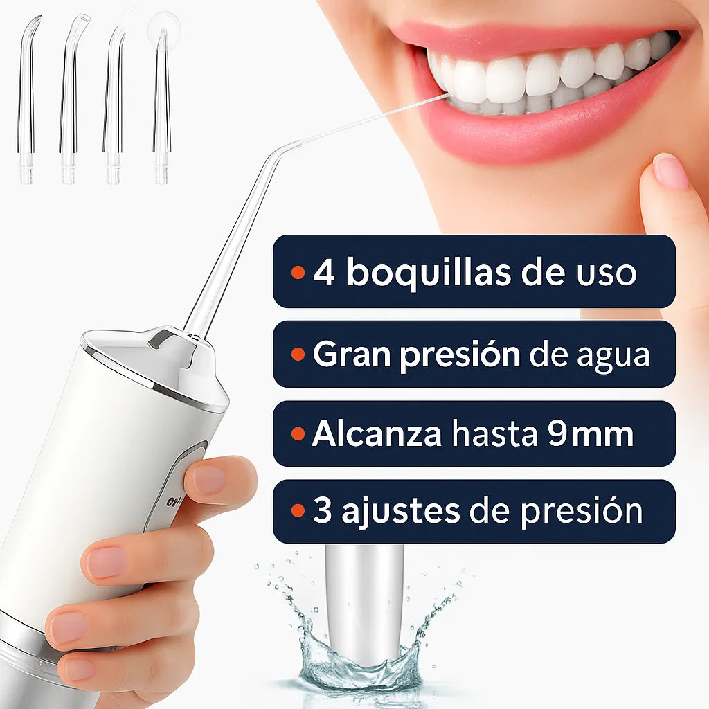 HydroSmile Pro – Irrigador Oral 3-en-1 para una limpieza bucal profesional desde casa.