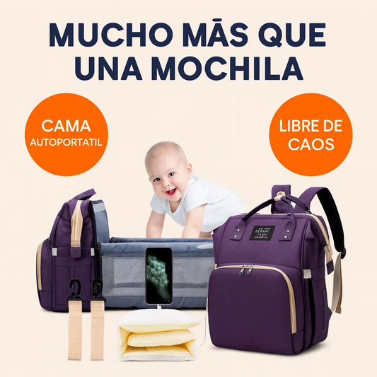 Mochila Multifuncional de Pañales OrganizaBaby.