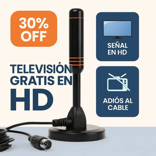 Antena TDT 30 dB – TV digital gratis y señal potente