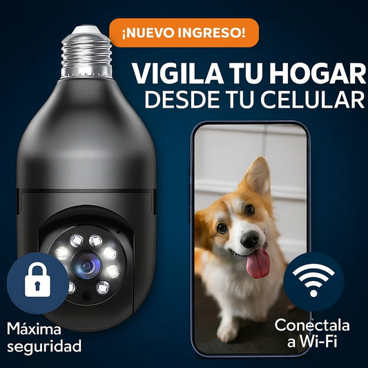 Protege tu hogar con la Cámara Foco 360° WiFi: Seguridad total desde tu celular 📱