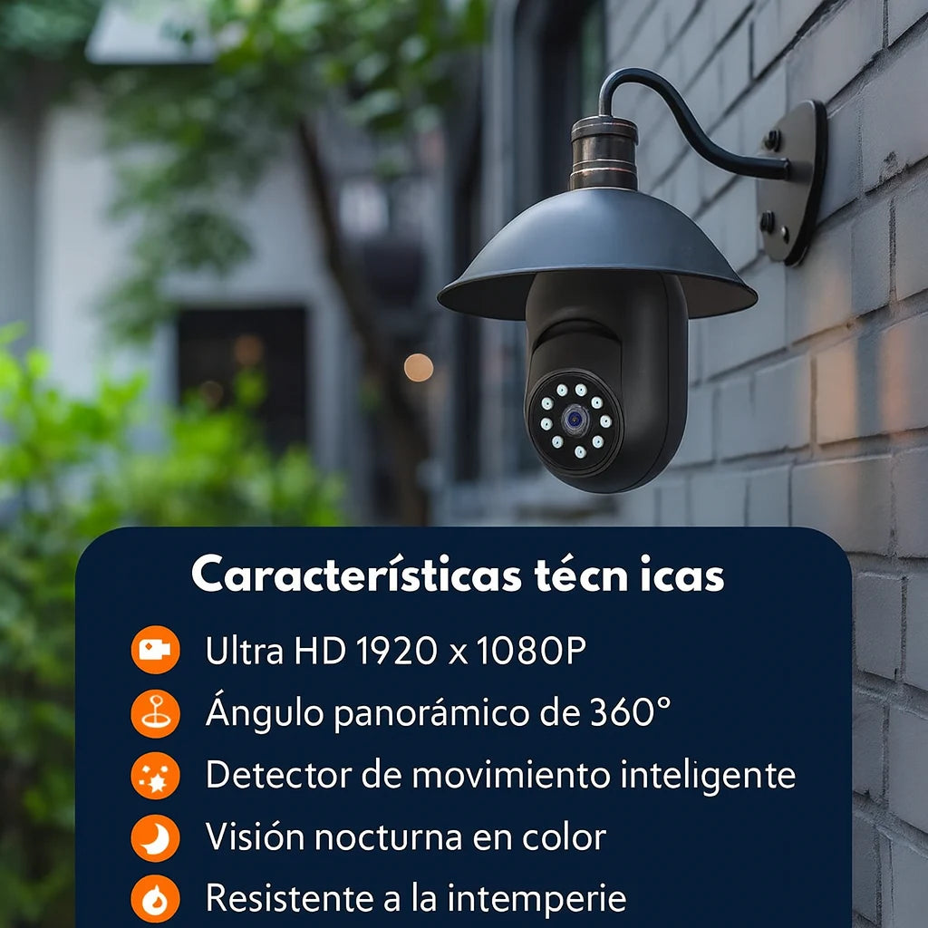 Protege tu hogar con la Cámara Foco 360° WiFi: Seguridad total desde tu celular 📱