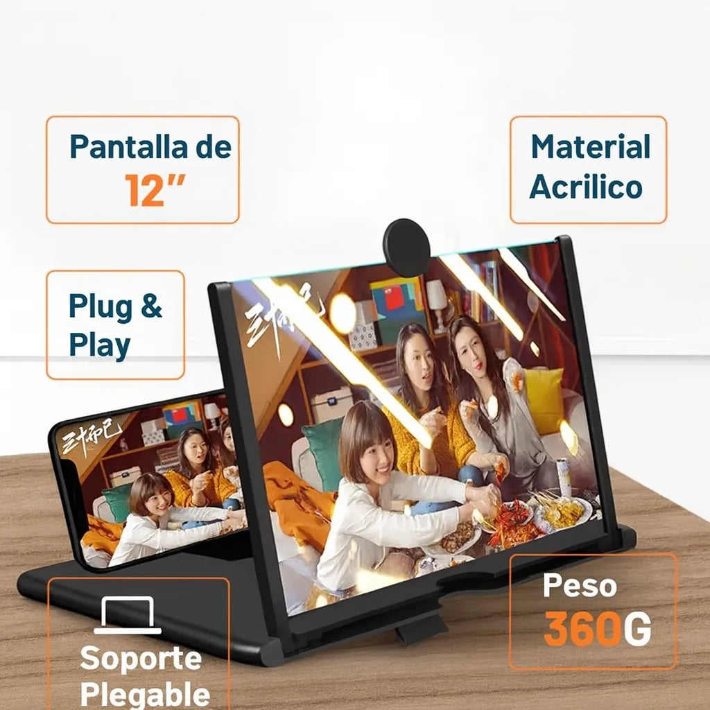 2x1 Amplificador de Pantalla Plegable para Celular – Pantalla Grande, Sin Esfuerzo.