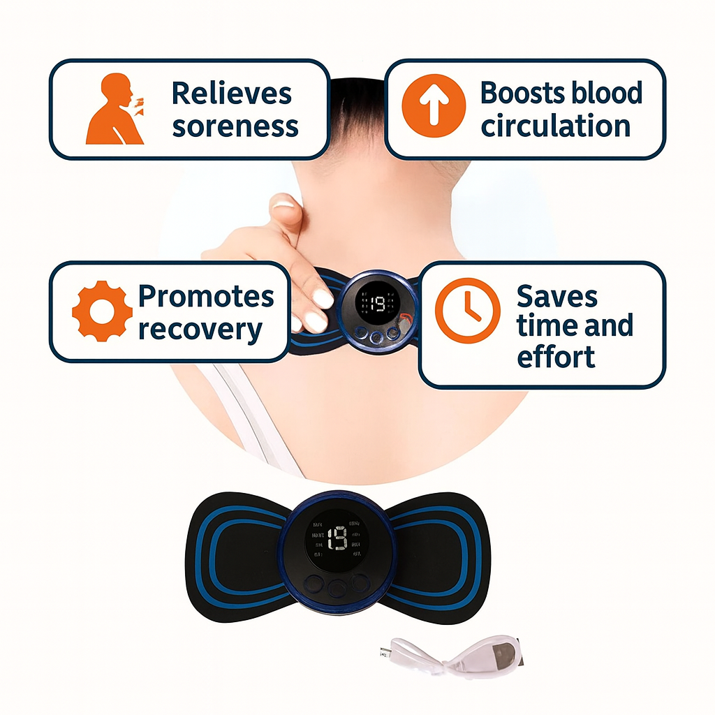 2x1 Mini Liberador de Tension VibraRelax™ – Alivio muscular y descanso profundo.