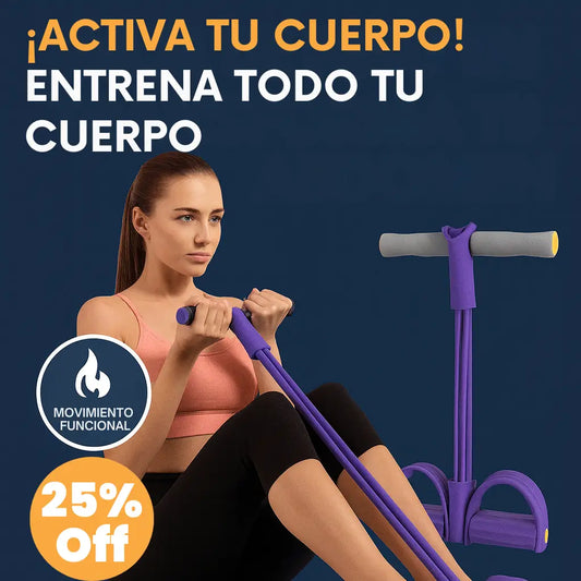 PowerPedal — La banda con pedal para ejercitar tu cuerpo sin salir de casa