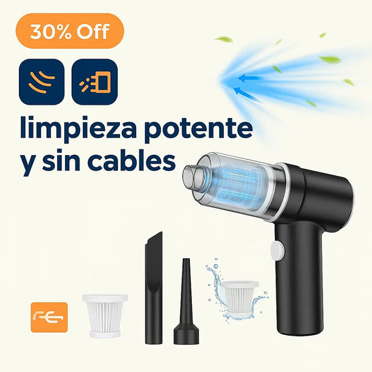 Aspiradora Portátil 3 en 1 – Limpieza rápida en cualquier lugar