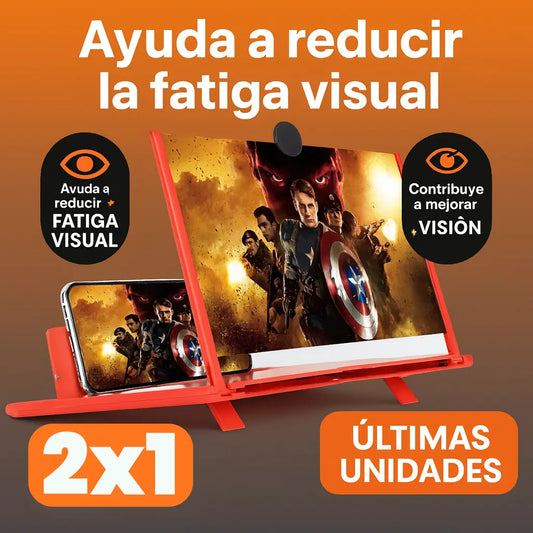 2x1 Amplificador de Pantalla Plegable para Celular – Pantalla Grande, Sin Esfuerzo.