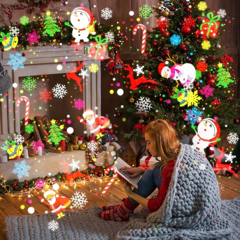 Proyector de Figuras Navideñas - Navidad mágica en segundos
