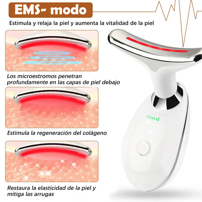 Masajeador Facial Para un aspecto más fresco y radiante en cuello y rostro