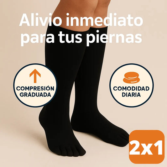 Calcetas de Compresión Flexi™ 2 Pares por el Precio de 1