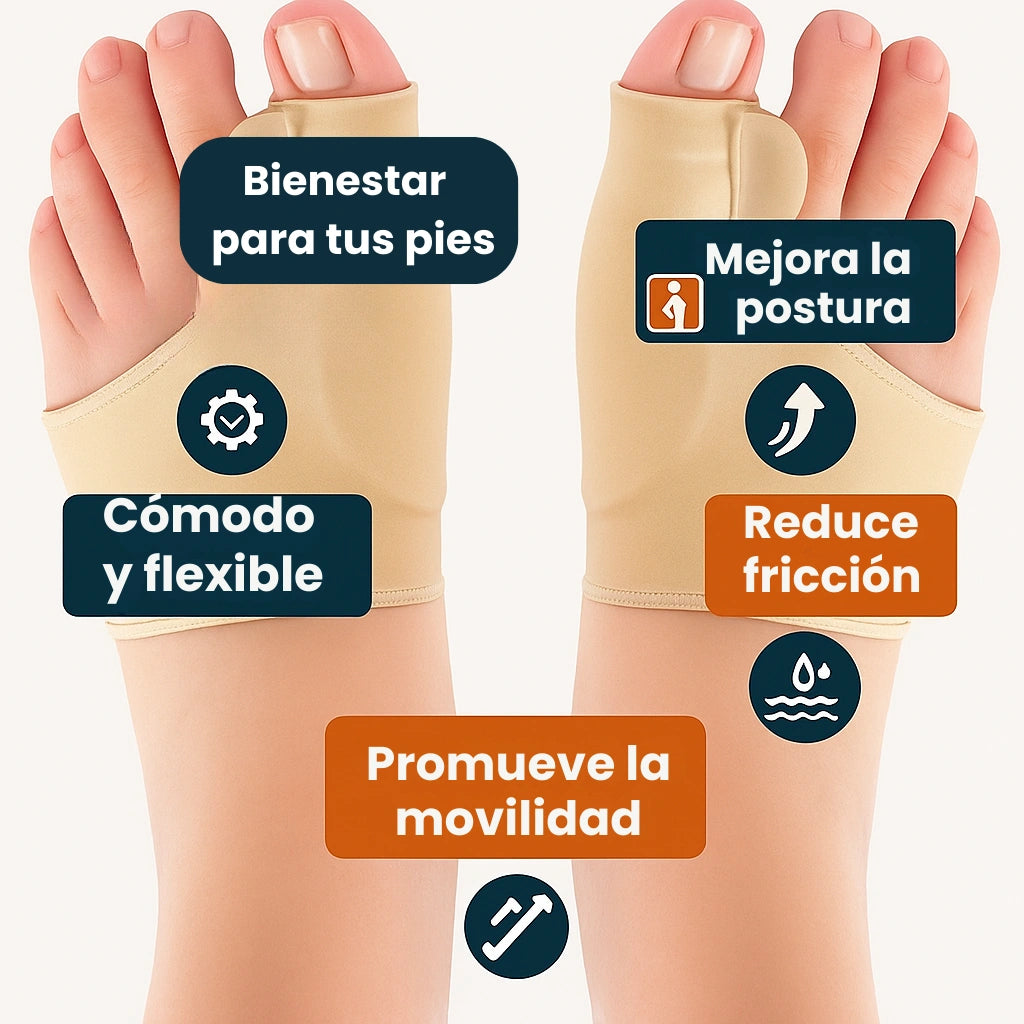 2 Pares - Correctores de Comodidad para Juanetes – Camina con más confort.