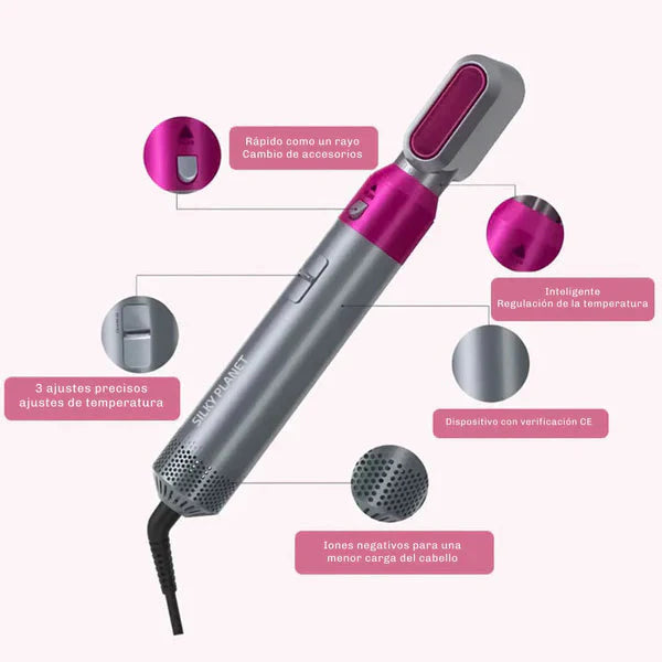 ✨ Cepillo Secador 5 en 1 EstiloPro™ – Tu look de salón en minutos, desde casa.