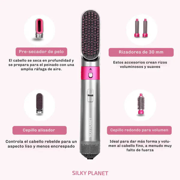 ✨ Cepillo Secador 5 en 1 EstiloPro™ – Tu look de salón en minutos, desde casa.