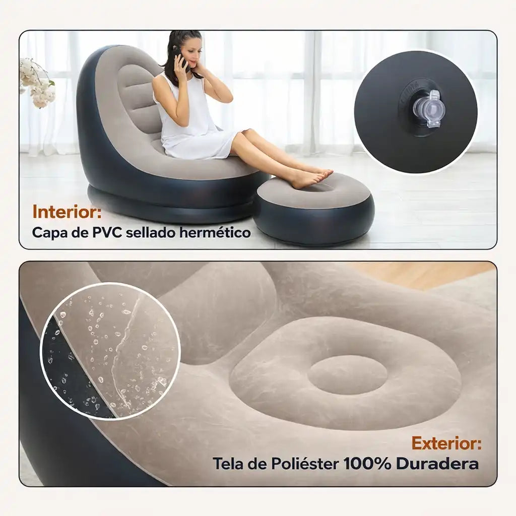 Sofa Inflable - Descanso cómodo donde estés