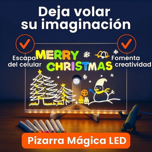 Pizarra LED Mágica™ – dibuja, ilumina y apasiona a tu hijo. Plumones Gratis
