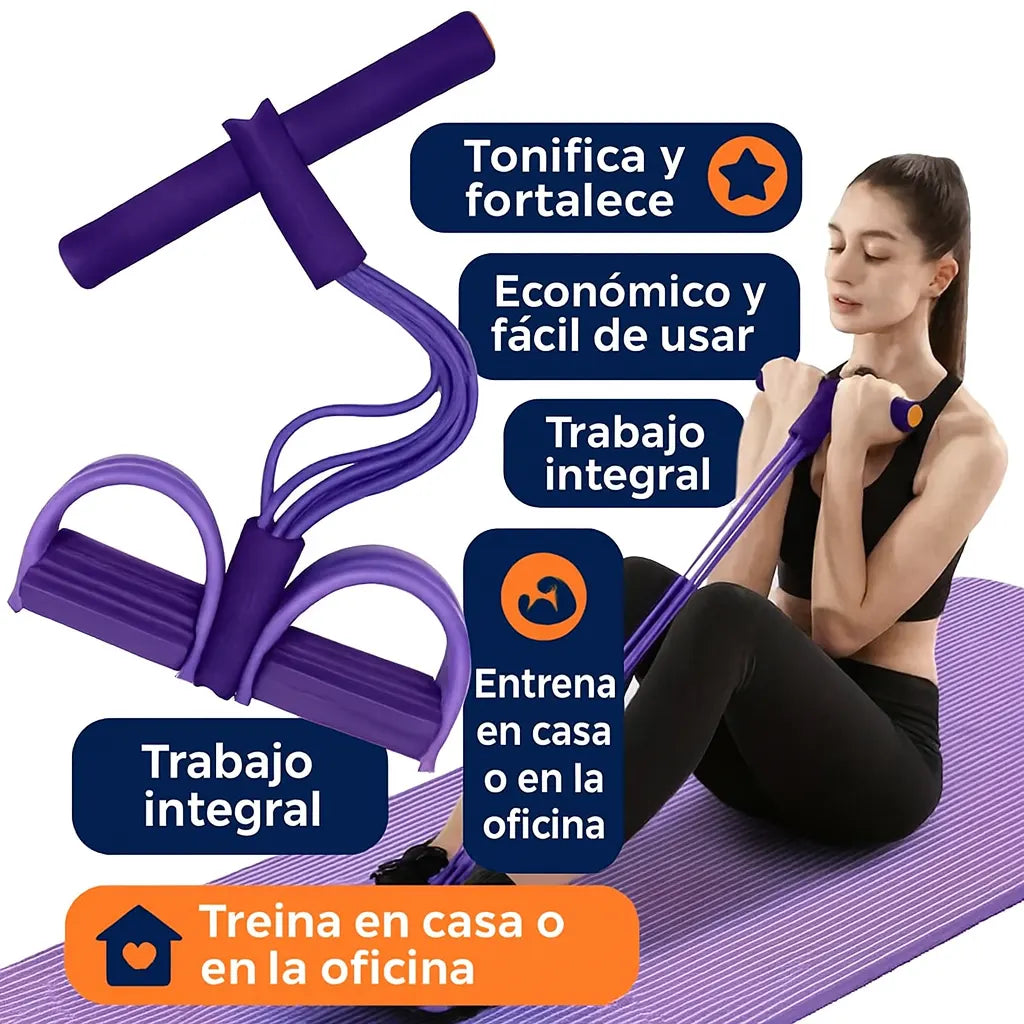 PowerPedal — La banda con pedal para ejercitar tu cuerpo sin salir de casa