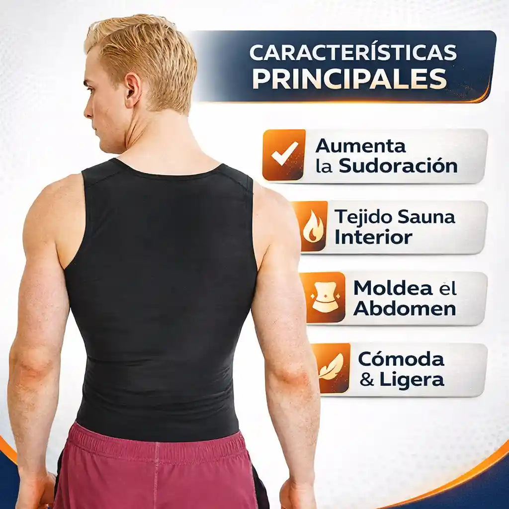 Camisa Sauna de Compresión Térmica – Activa tu Sudoración y Ajuste Corporal.