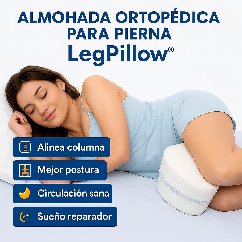 Almohada Ortopédica para Piernas LegPillow® – Mejora tu Descanso y Comodidad al Dormir