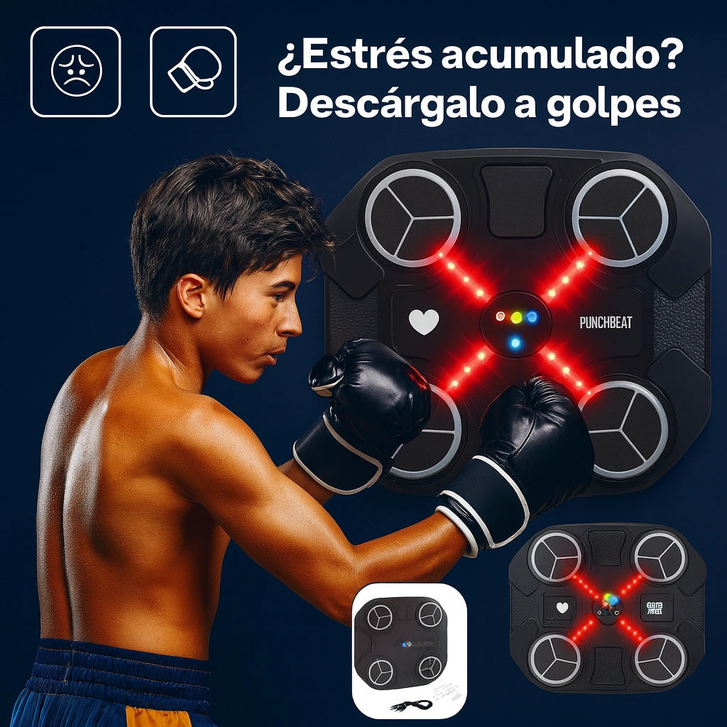 PunchBeat™ Juego Box – Entrena y Libera Estrés en Casa.