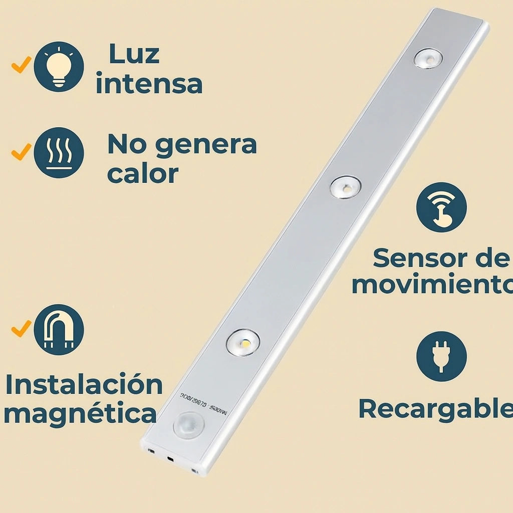 Lámpara LED con sensor de movimiento: Ilumina tu hogar sin complicaciones
