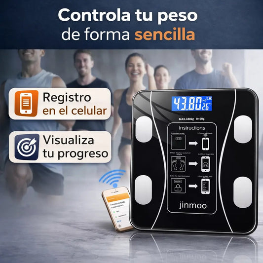 Báscula Inteligente Bluetooth para Controlar tu Progreso Real.