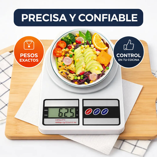 Báscula Digital de Cocina de Alta Precisión.