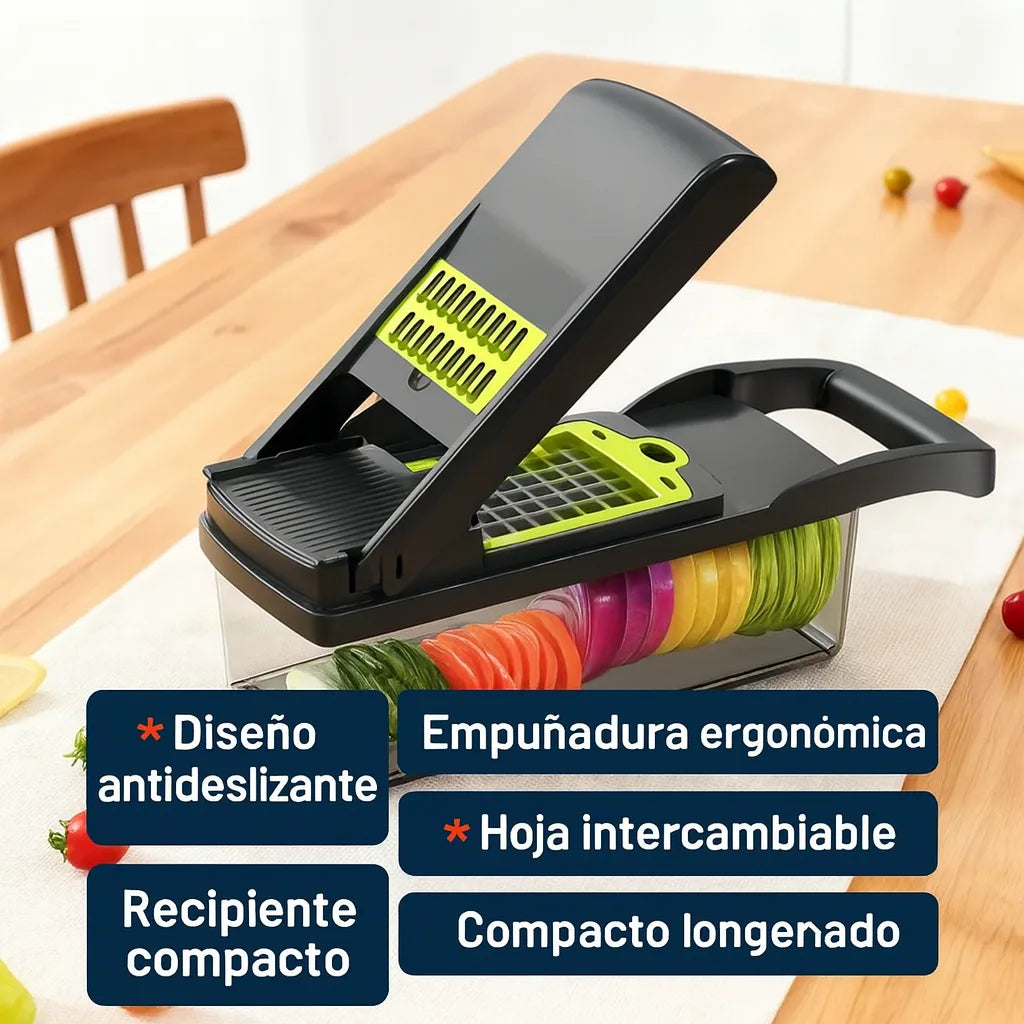 Cortador Multifuncional 16 en 1 para verduras & más. Transforma tu cocina en minutos