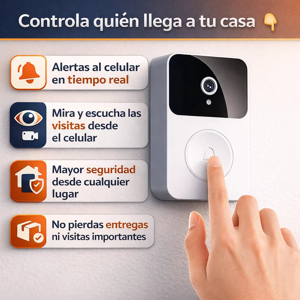 Timbre Inteligente con Cámara y Audio en Vivo.