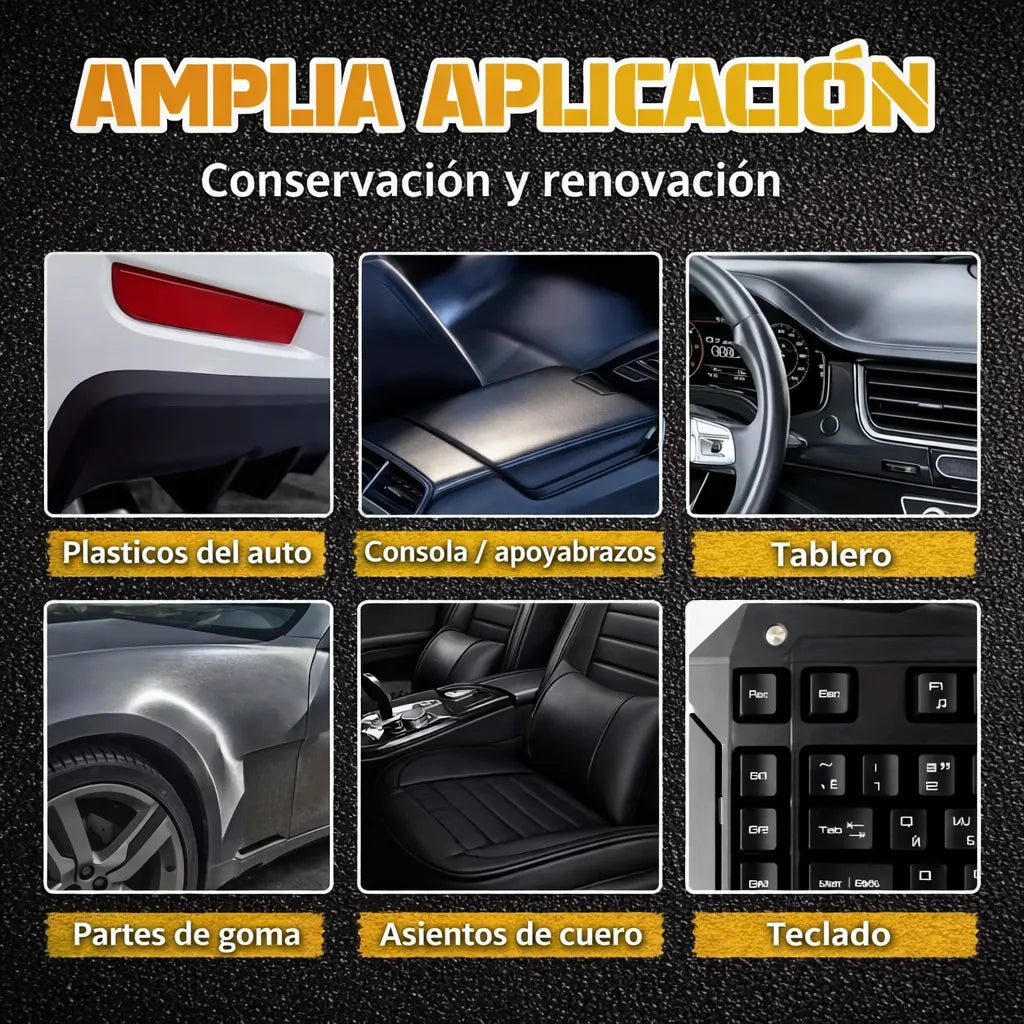 RESTAURADOR DE PLASTICOS PARA AUTO - Restaura y revive los plásticos de tu auto en minutos