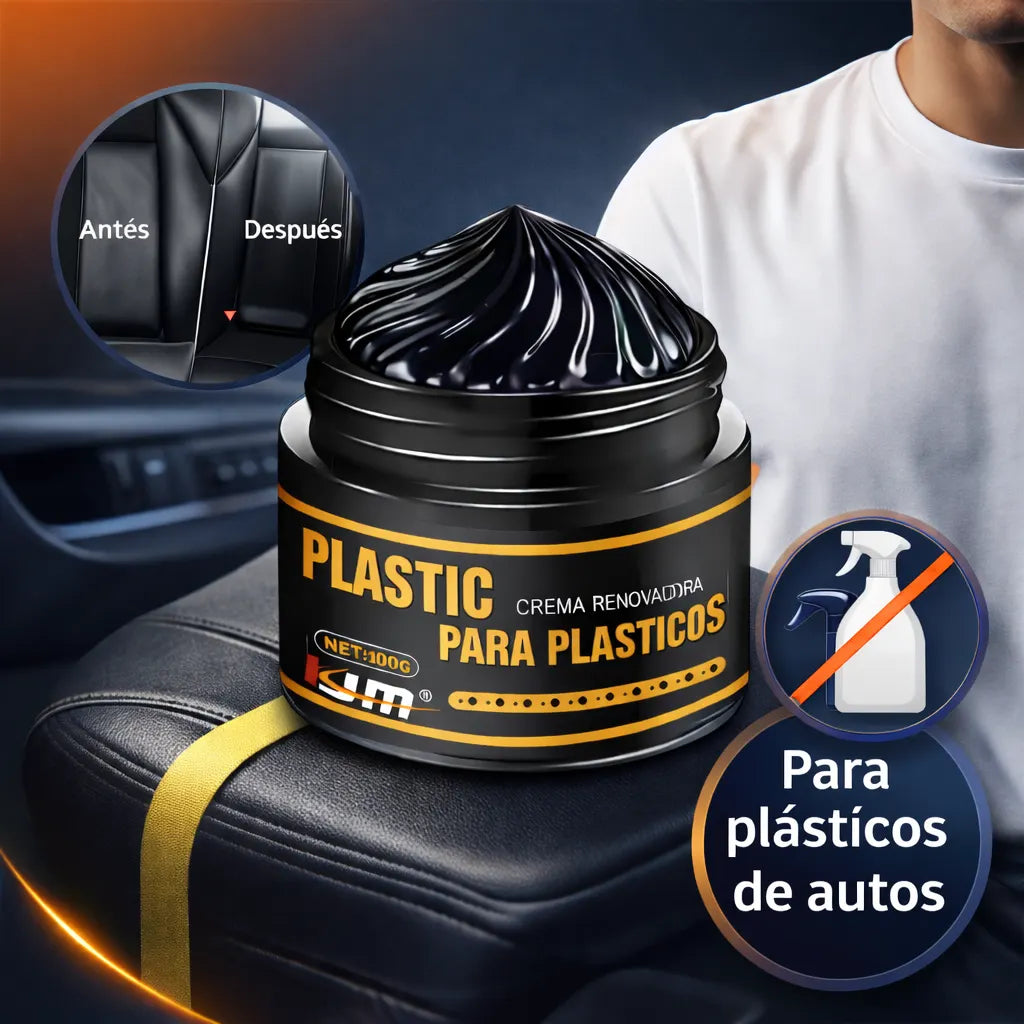 RESTAURADOR DE PLASTICOS PARA AUTO - Restaura y revive los plásticos de tu auto en minutos