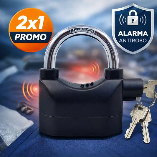 2X1 Candado con alarma que protege incluso cuando no estás.