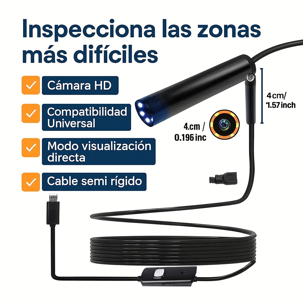 Super Cam Inspección – Ve lo que nadie más puede ver y soluciona tuberías sin romper paredes.