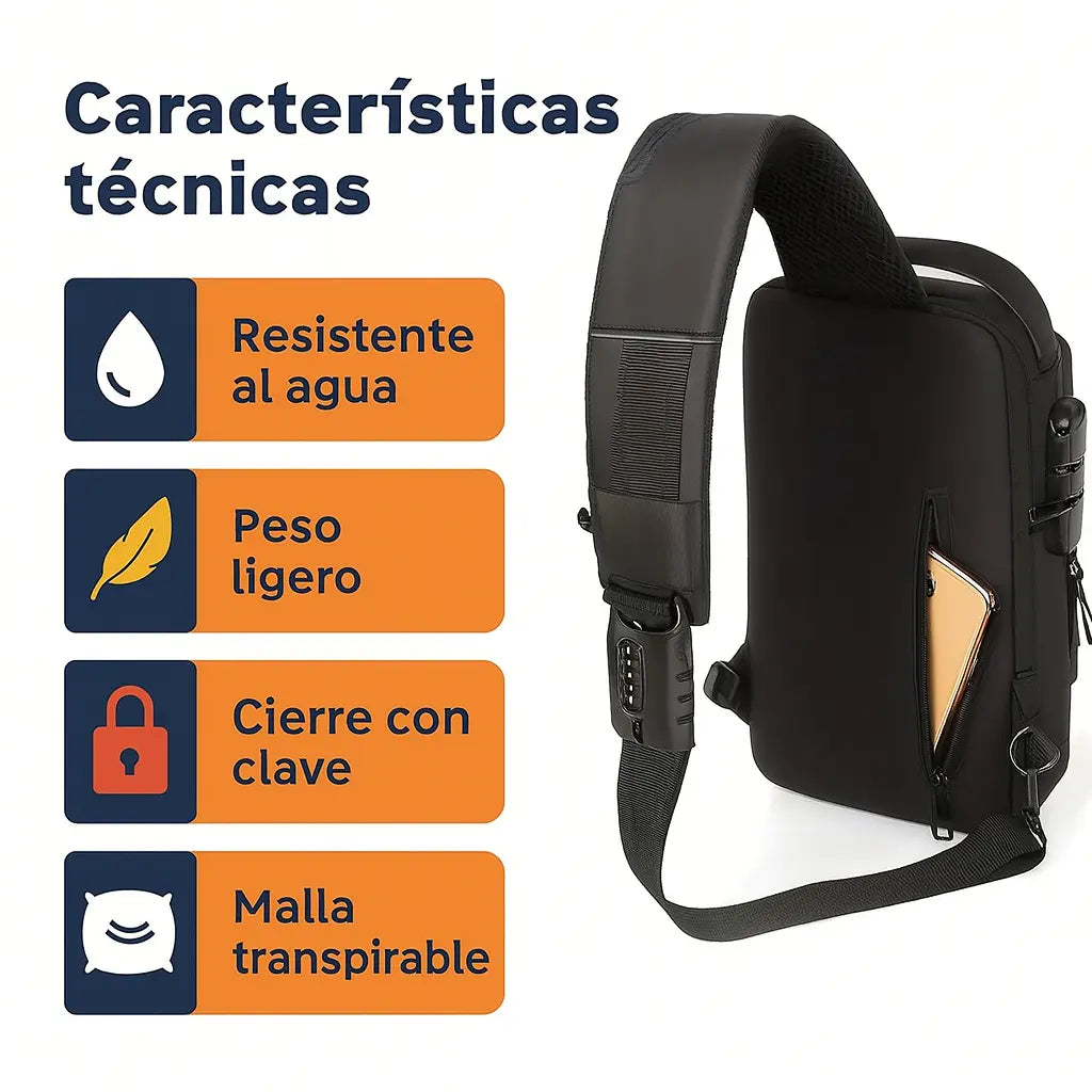 Mochila Antirrobo Premium: tu protección y estilo dondequiera que vayas