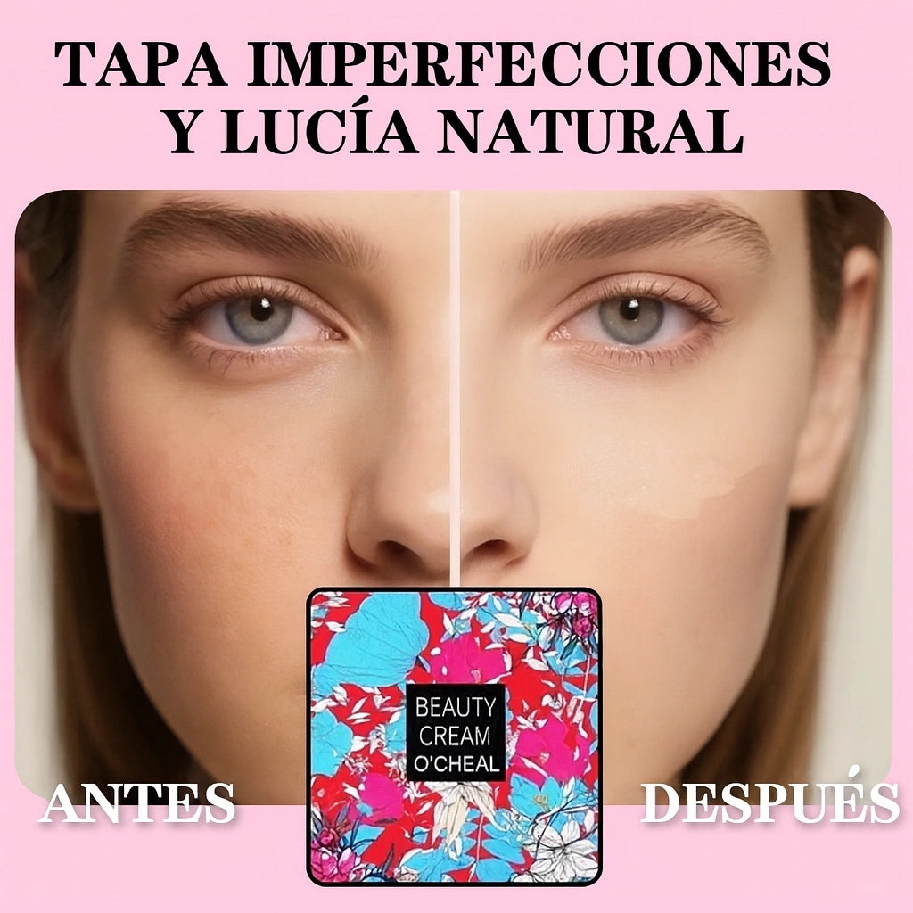 Maquillaje Hidratante GlamBase Tono Natural – Cobertura Perfecta sin sensación pesada.