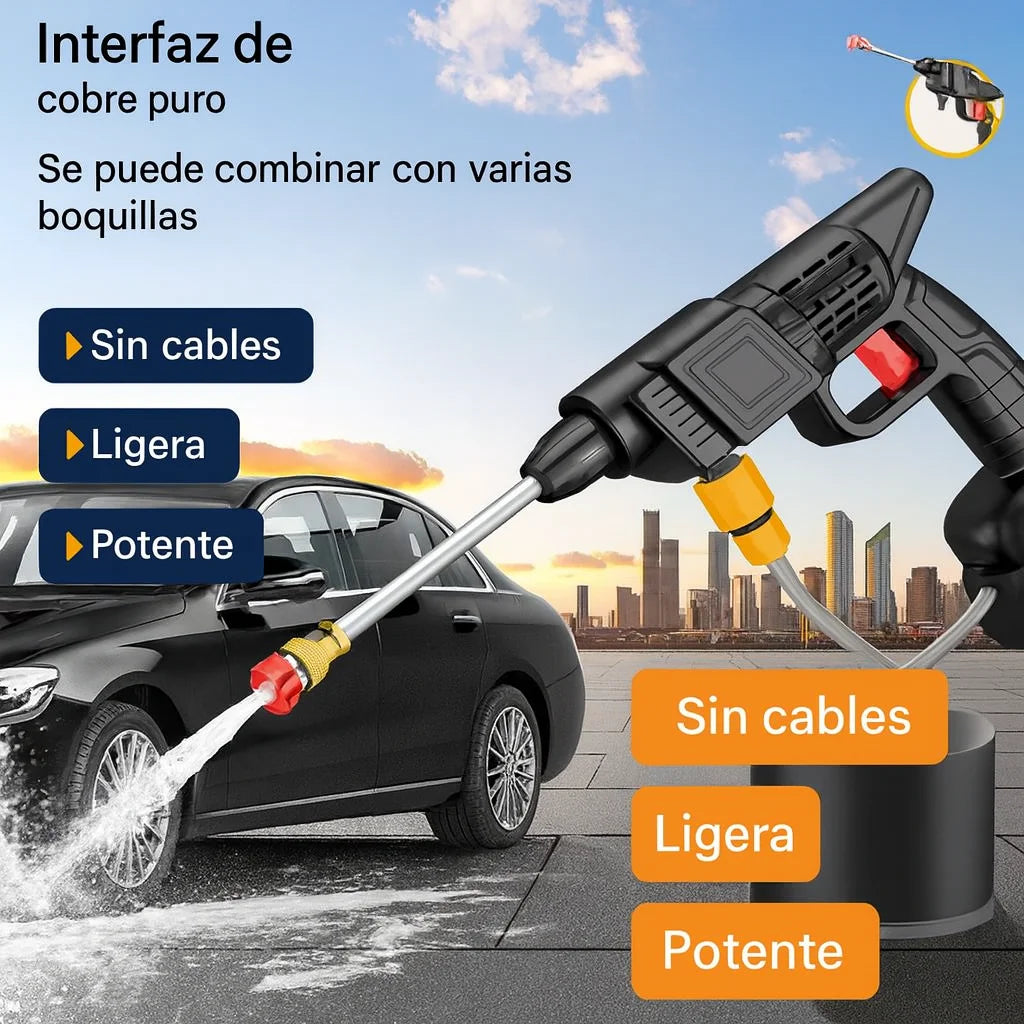 Hidrolavadora Inalámbrica 48 V – Limpieza Potente sin Cables