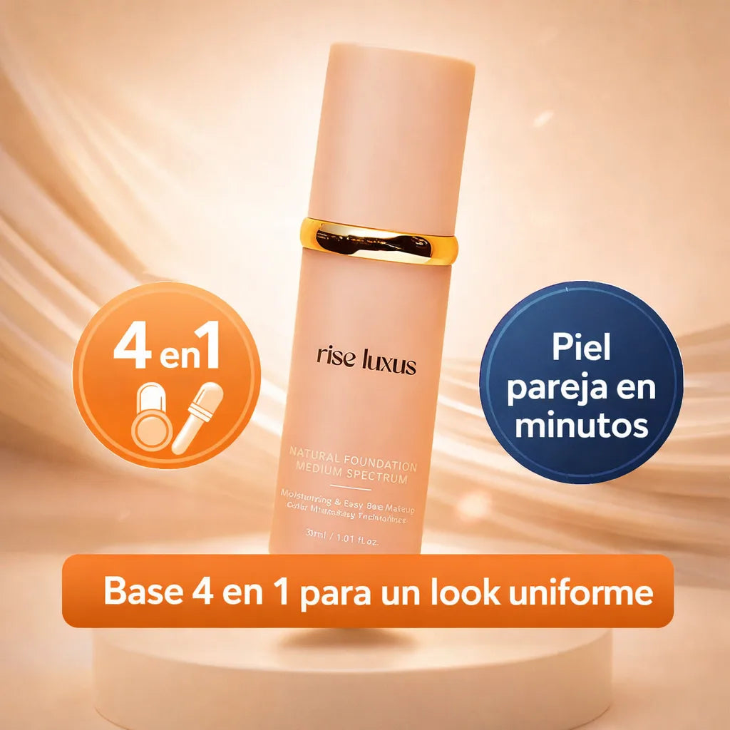 Base 4 en 1 para un acabado uniforme.