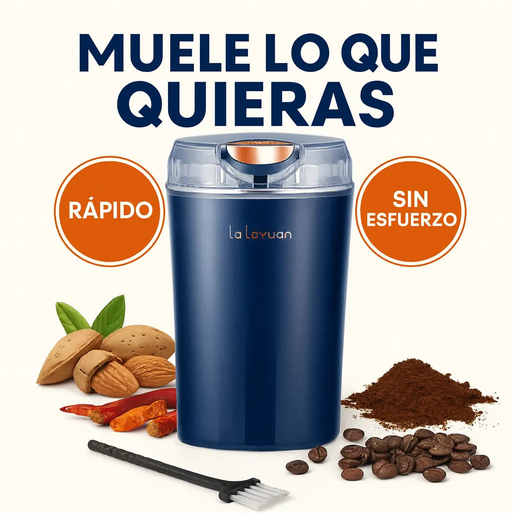 Molino Eléctrico Multifunción – Tus especias, café, granos y más en segundos