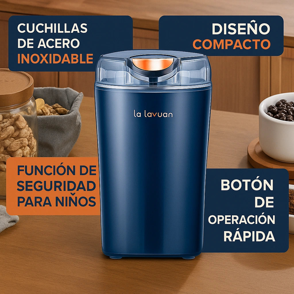 Molino Eléctrico Multifunción – Tus especias, café, granos y más en segundos