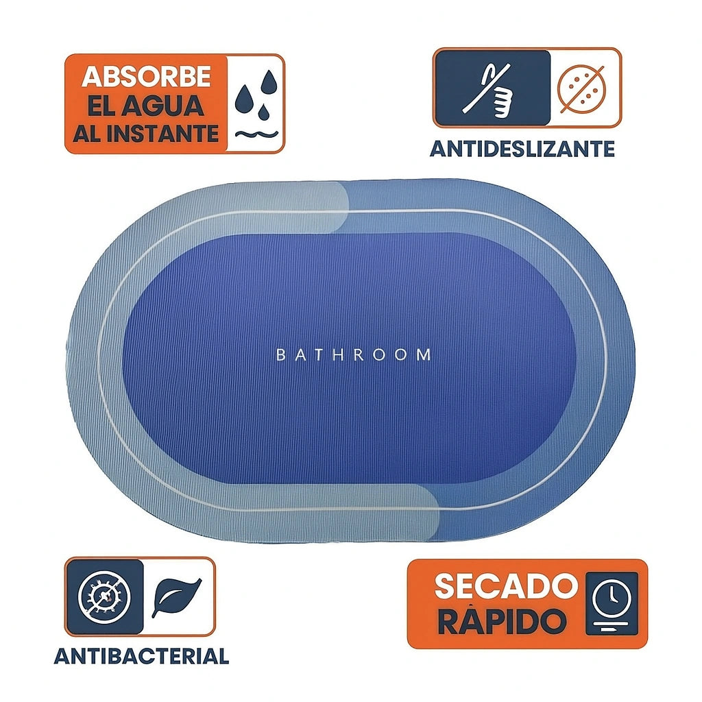 2x1 Tapete Absorbente Antideslizante – Hogar más seco, seguro y elegante