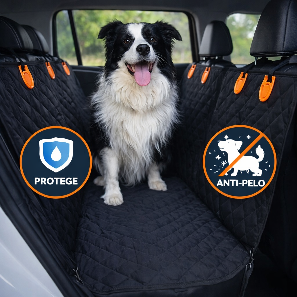 PROTECTOR DE ASIENTOS PARA AUTOS - Manten a tus mascotas comodas y tu auto sin daños