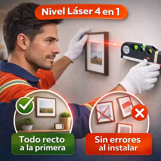 Nivel Láser 4 en 1 – Todo recto a la primera.