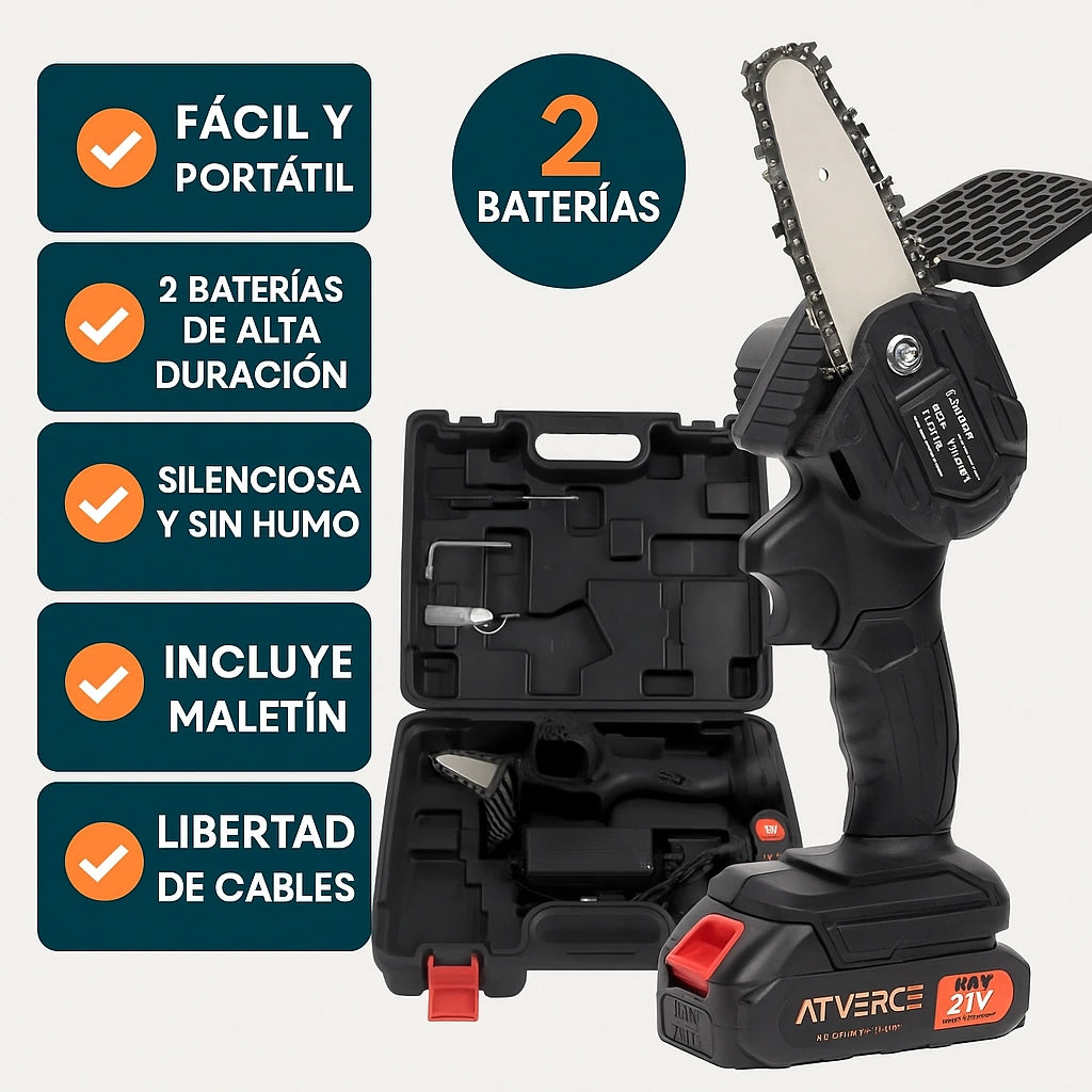 Mini Motosierra Inalámbrica: ¡Tu Jardín al Instante!