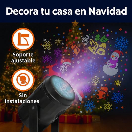 Proyector de Figuras Navideñas - Navidad mágica en segundos