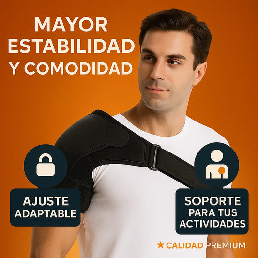 Soporte de Hombro Ajustable para Mayor Estabilidad y Comodidad.