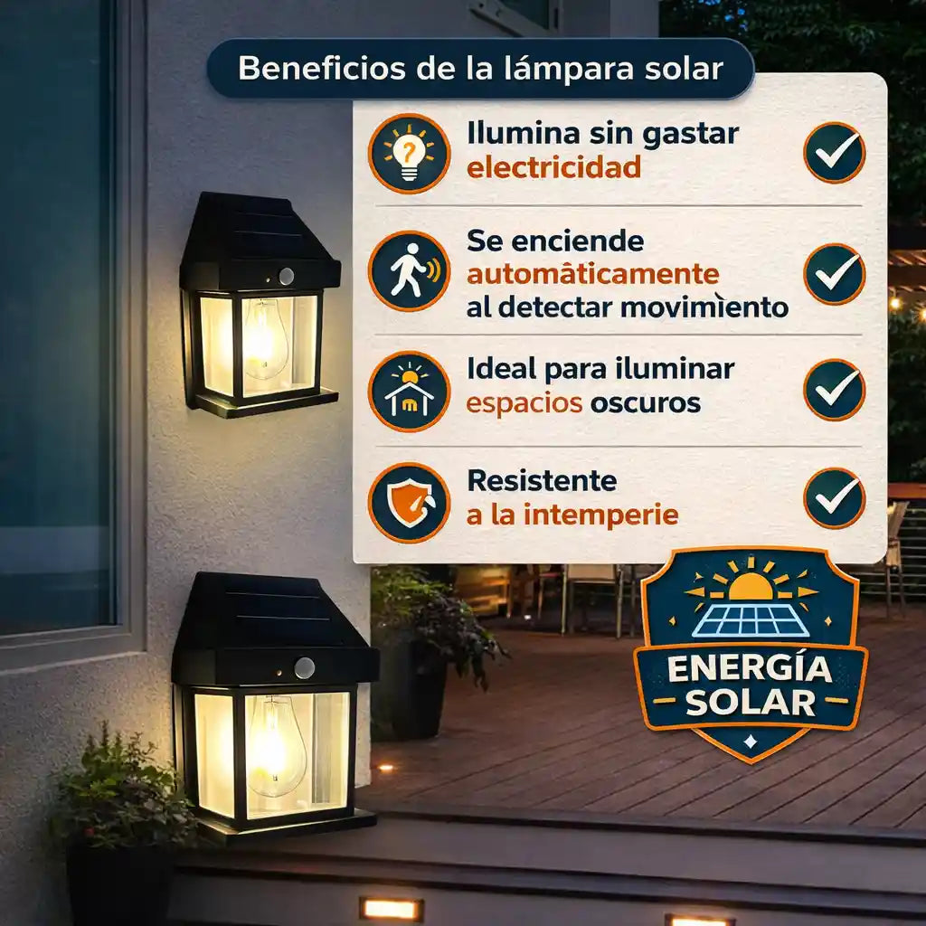 X2 Lamparas Solares para Exteriores Inteligentes de Alta Iluminación.