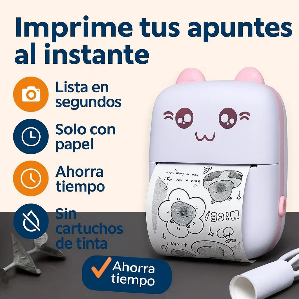 Mini Impresora Portátil “PocketPrint” Imprime sin Tinta